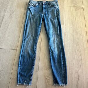 Mother the looker ankle fray jeans size 27